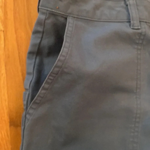 Patagonia sz 14 organic cotton jeans blue w/ Velcro back pockets, front pockets - Picture 4 of 9